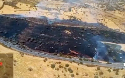 Una colilla, causa del último incendio en El Cerro de Andévalo