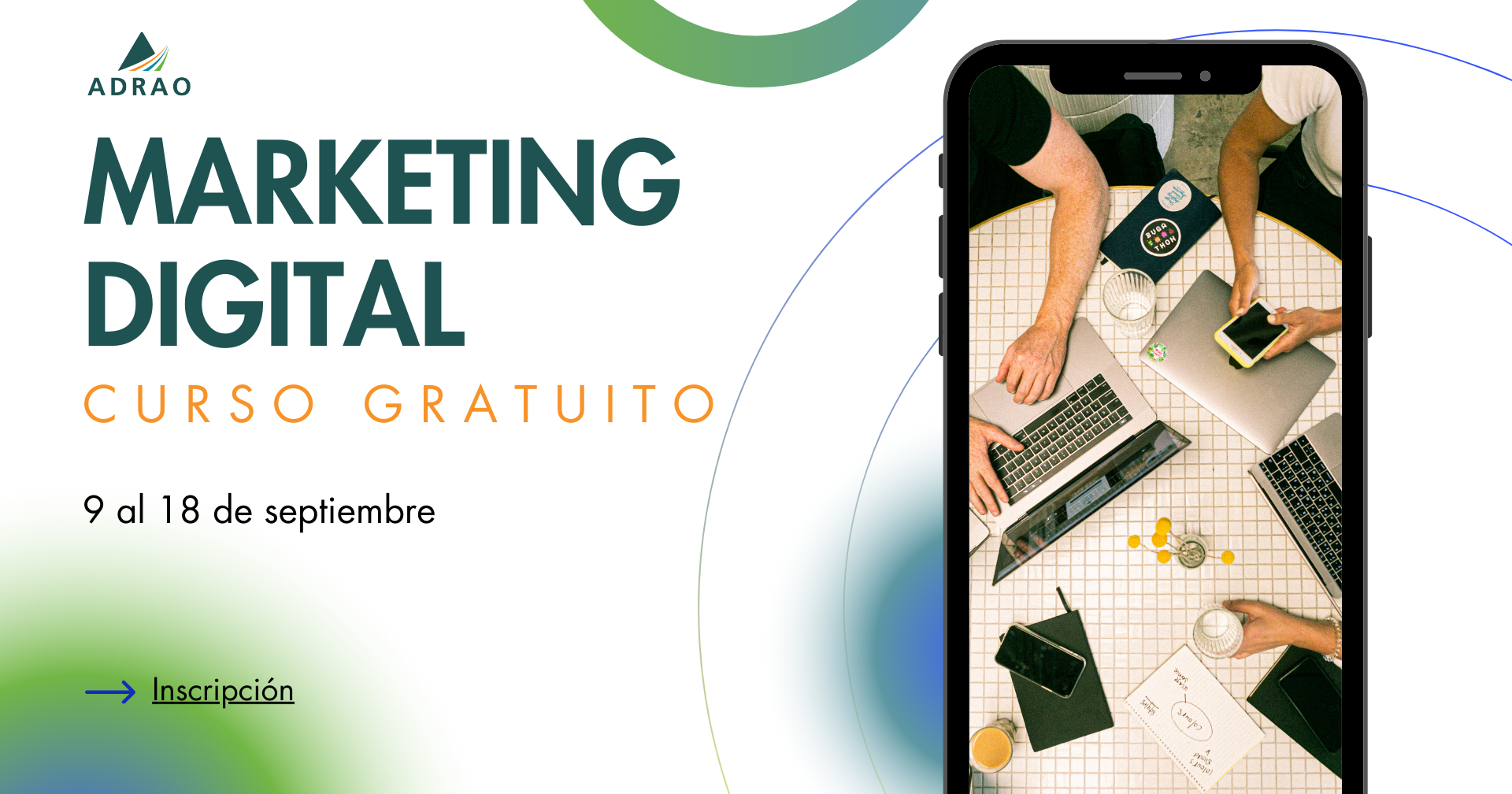 Blue and Yellow Minimalist Digital Marketing Presentation