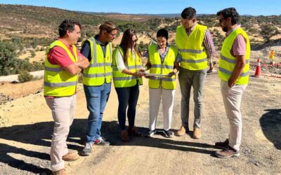 Avanzan a buen ritmo las obras de la carretera que une El Cerro de Andévalo con San Telmo