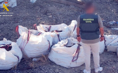 Pillados in fraganti mientras sustraían material ferroviario en Calañas