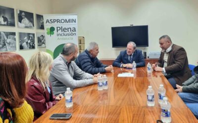 Fundación Atalaya y Aspromin renuevan su convenio para construir un parking solar en la asociación