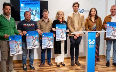 Calañas celebra su primer concurso de arrastre de piedras con mulos