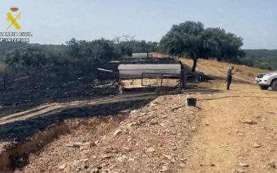 La Guardia Civil investiga a tres personas por el incendio forestal de El Cerro